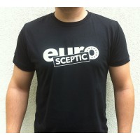 Tricou Eurosceptic alb-negru 